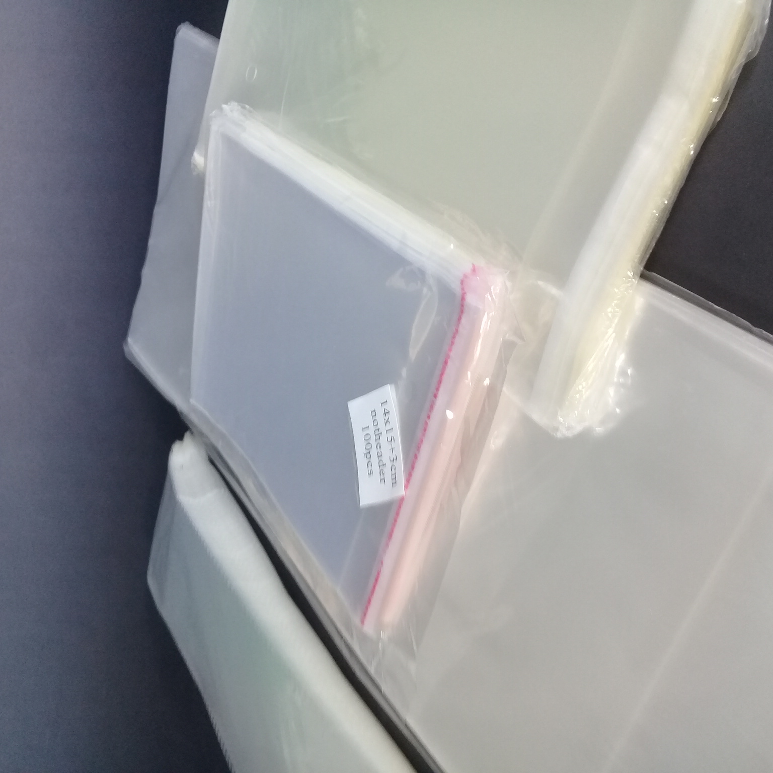 Bolsas de plástico autoadhesivas transparentes de celofán para