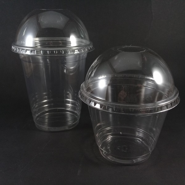 Vasos transparentes con tapa domo - MultiDesechables - Envío a Domicilio